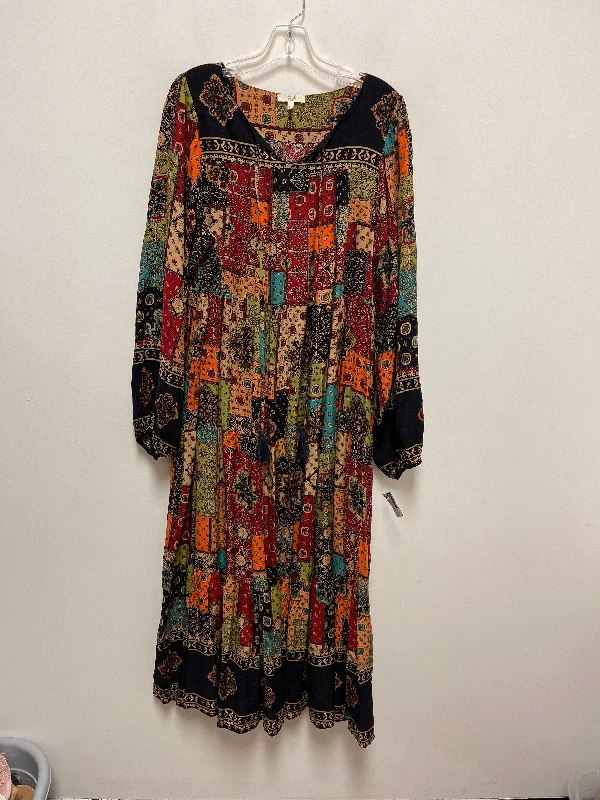 Dress Casual Maxi By Easel In Multi-colored, Size: L