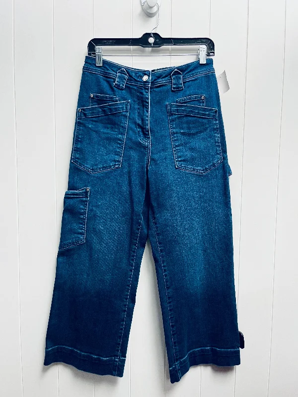 Jeans Cropped By Maeve In Blue Denim, Size: 8