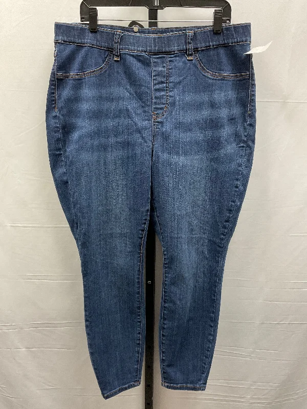 Jeans Skinny By Judy Blue In Blue, Size: 20