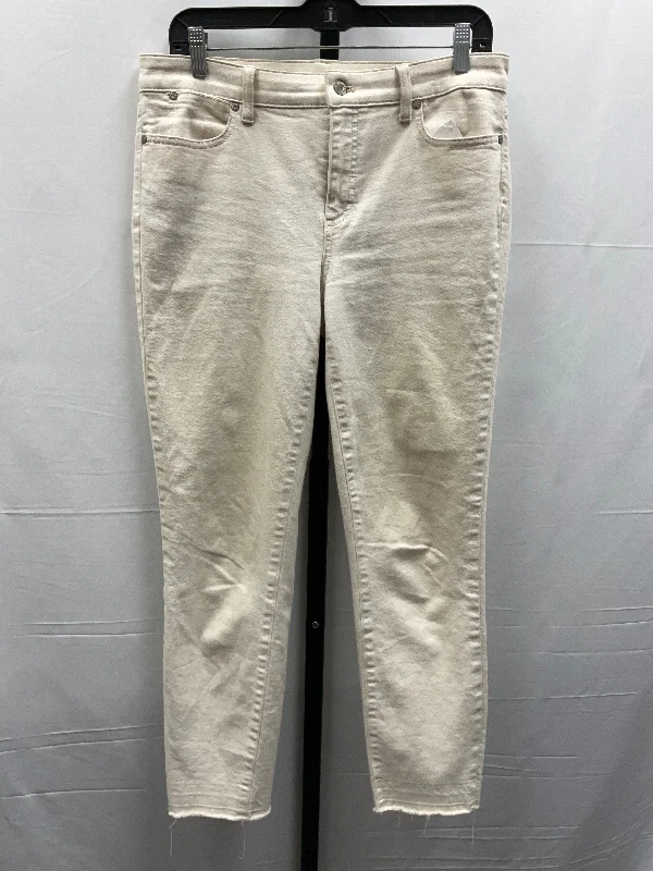 Jeans Skinny By Talbots In Cream, Size: 8