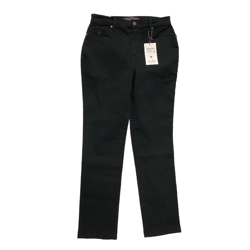 Jeans Straight By Gloria Vanderbilt In Black, Size: 6