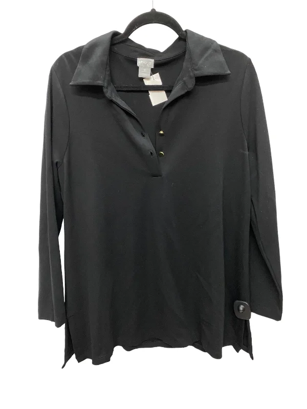 Top Long Sleeve By Chicos In Black, Size: 2