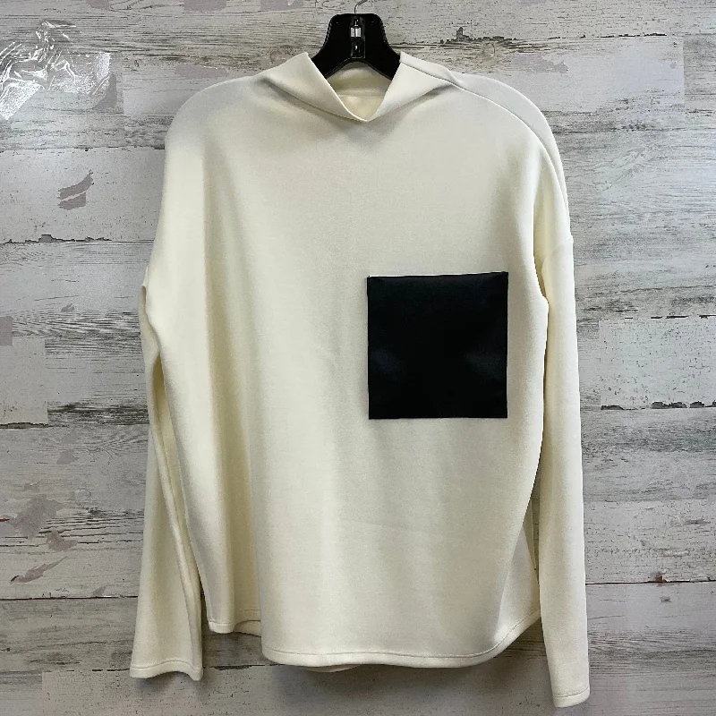 Top Long Sleeve By Cmb In Cream, Size: S