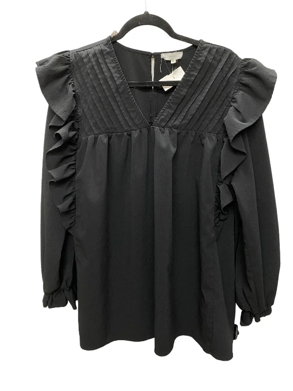 Top Long Sleeve By Entro In Black, Size: Xl