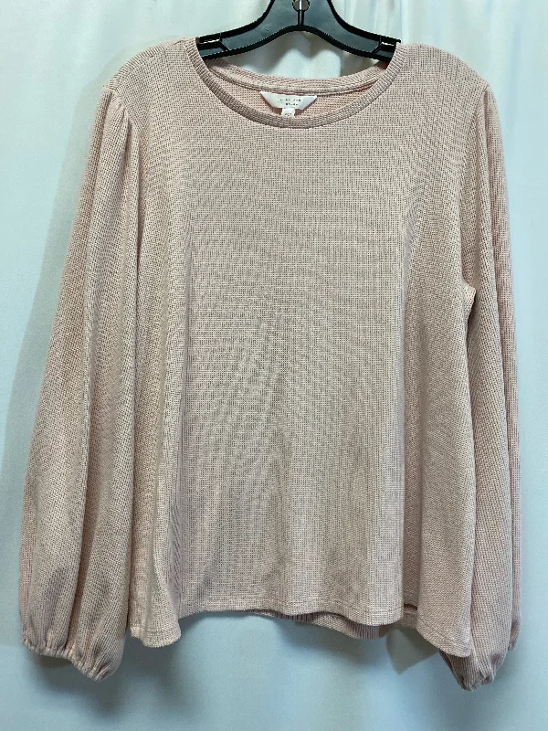 Top Long Sleeve By Lc Lauren Conrad In Pink, Size: Xxl