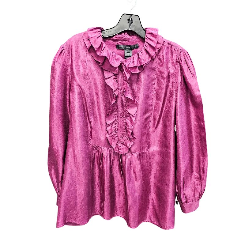 Top Long Sleeve Designer By Marc By Marc Jacobs In Purple, Size: 12