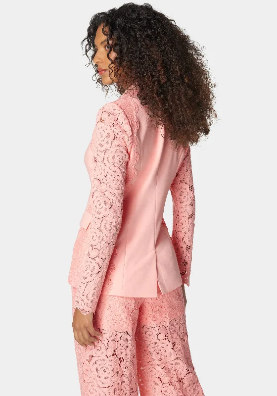 Lace Combo Tailored Jacket