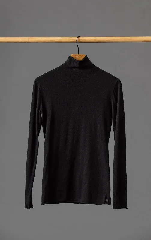 14GG COTTON SILK TURTLENECK