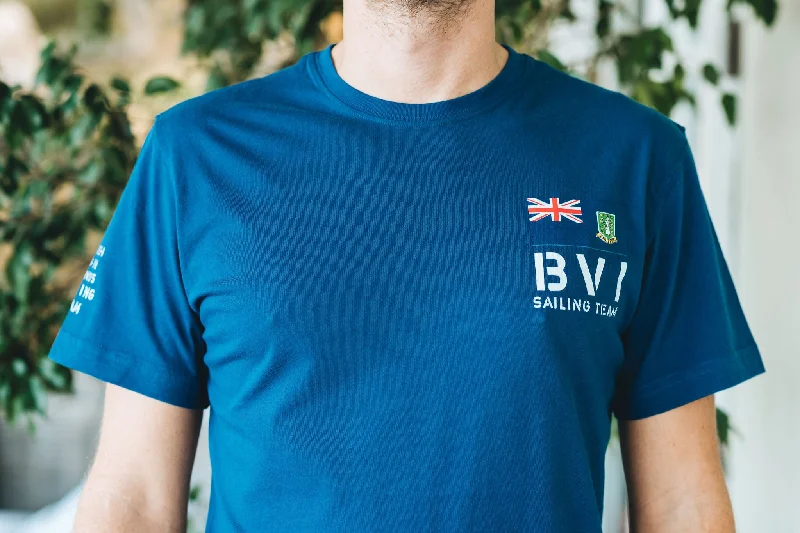 BVI Sailing Team Patch T-Shirt - Racing Blue