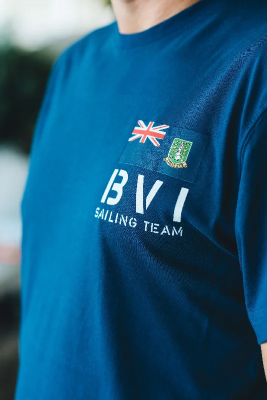 BVI Sailing Team Patch T-Shirt - Racing Blue