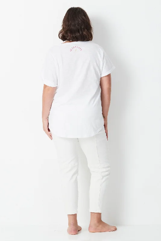 Rider Tee - White/Bone