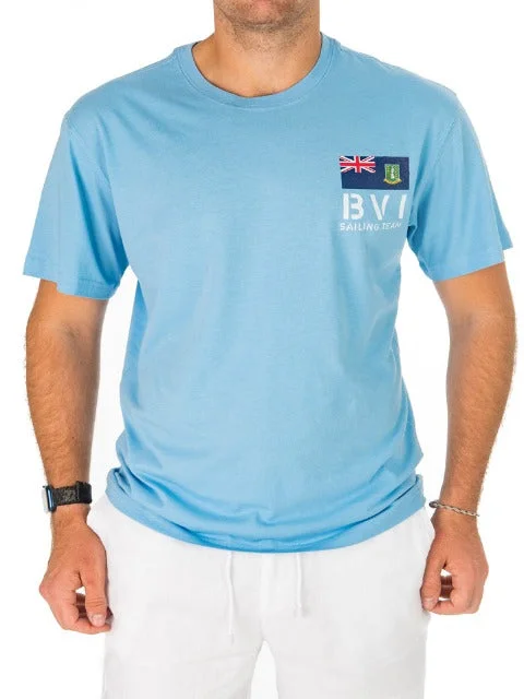 BVI Sailing Team Patch T-shirt - Ocean Blue