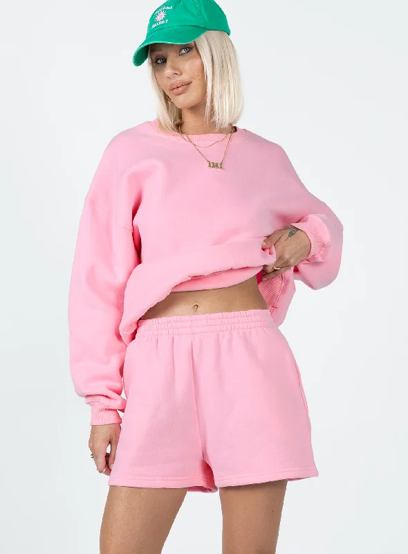 Barclay Track Shorts Pink