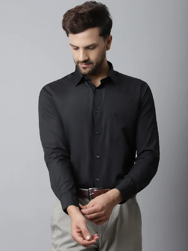 Cantabil Men Black Shirt