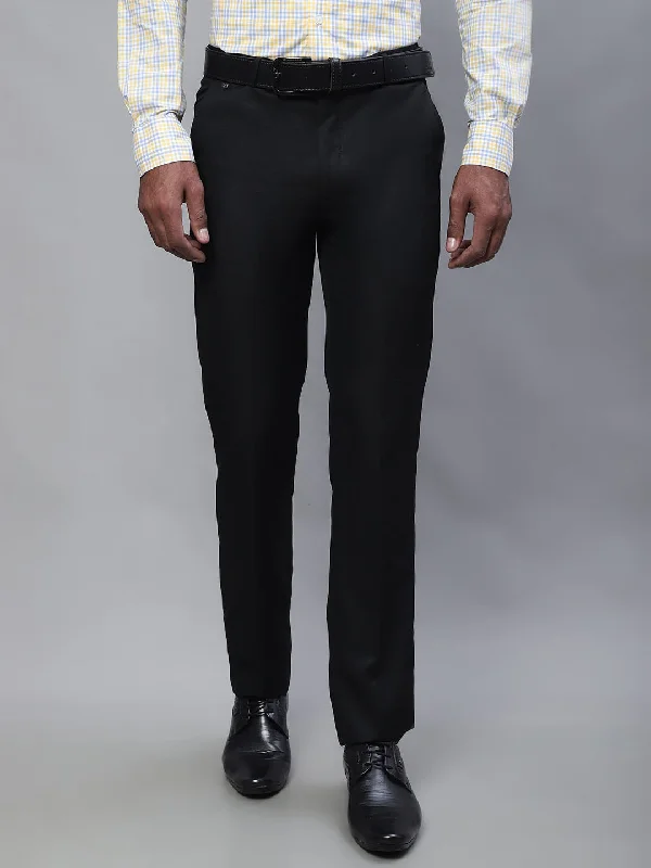 Cantabil Men Black Trouser