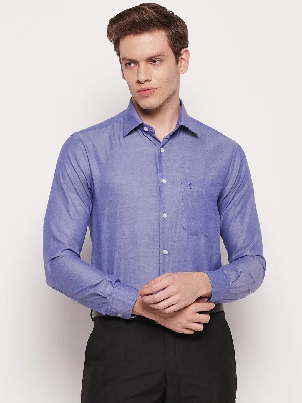 Cantabil Men Blue Shirt