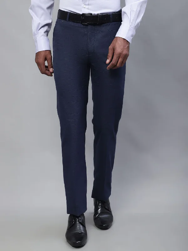 Cantabil Men Blue Trouser