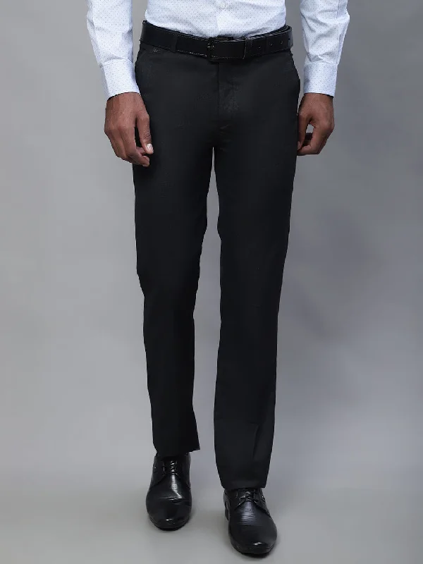 Cantabil Men Charcoal Trouser