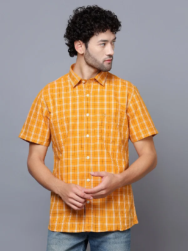 Cantabil Men Mustard Shirt