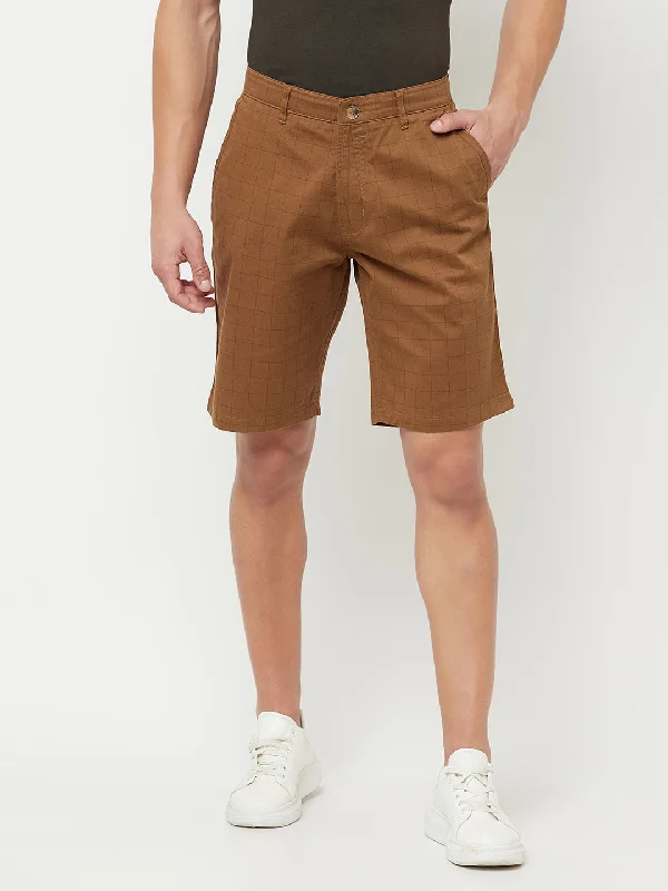 Cantabil Men's Brown Bermuda