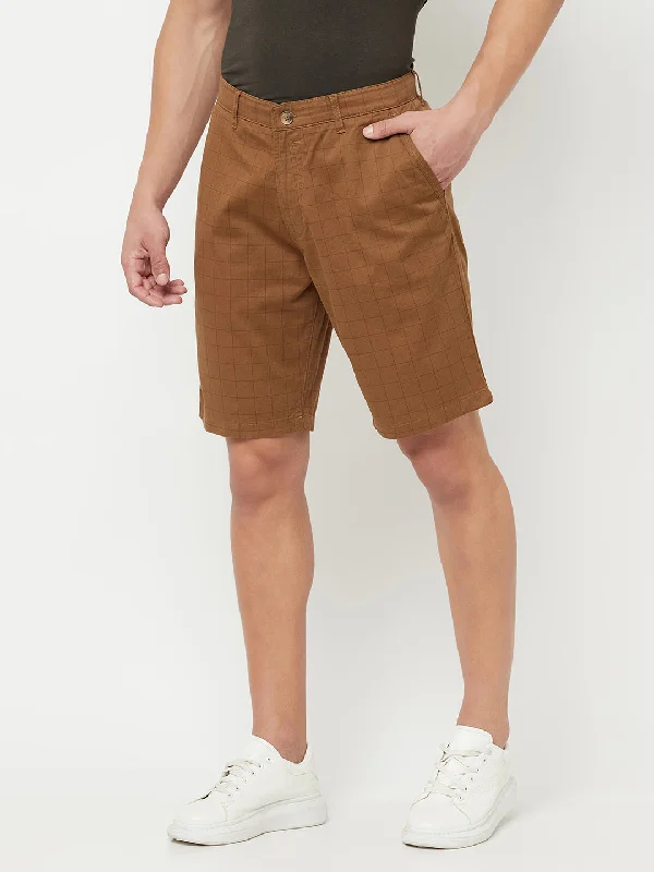 Cantabil Men's Brown Bermuda