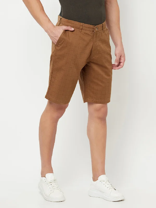 Cantabil Men's Brown Bermuda