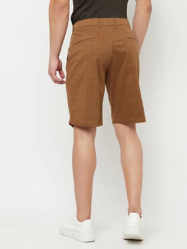 Cantabil Men's Brown Bermuda