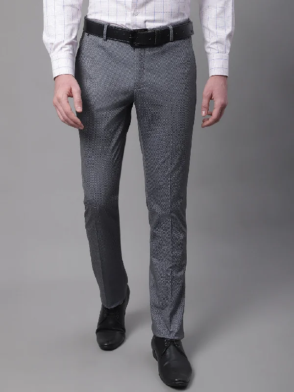 Cantabil Men's Grey Trouser