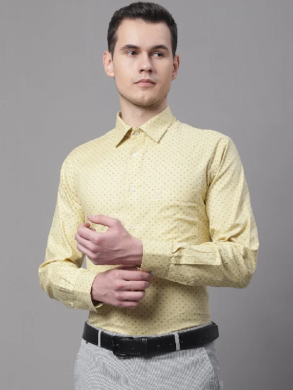 Cantabil Men's Lemon Shirt