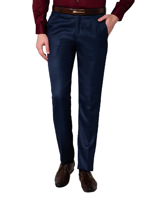 Cantabil Men's Navy Trouser