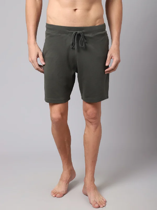 Cantabil Men's Olive Bermuda