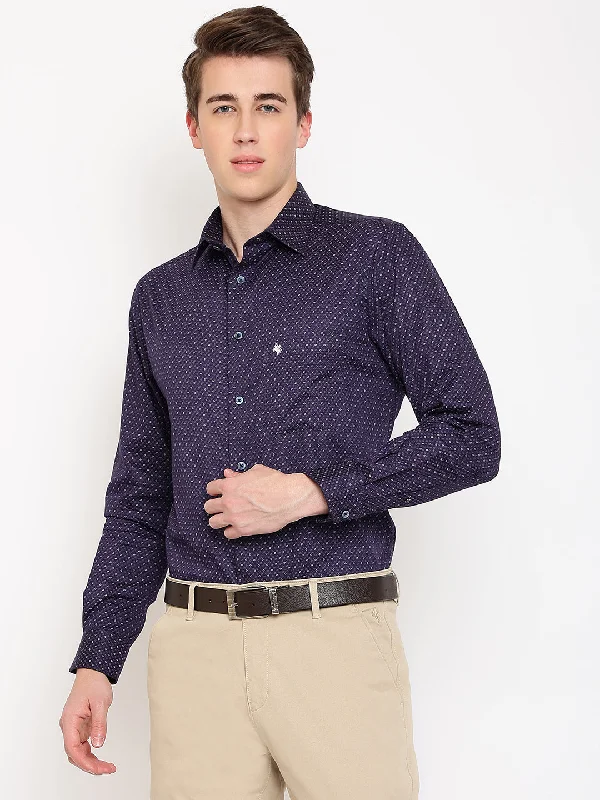 Cantabil Mens Purple Shirt