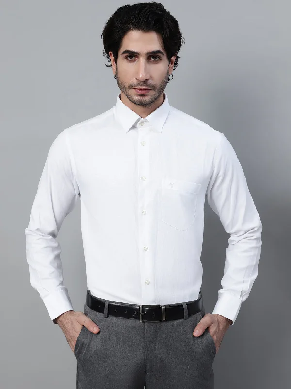 Cantabil Mens White Shirt