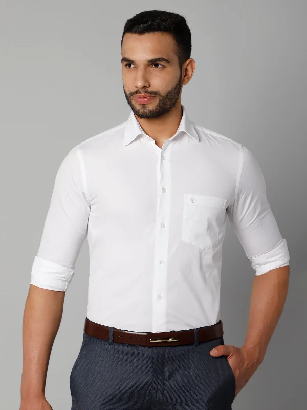 Cantabil Men's White Shirt