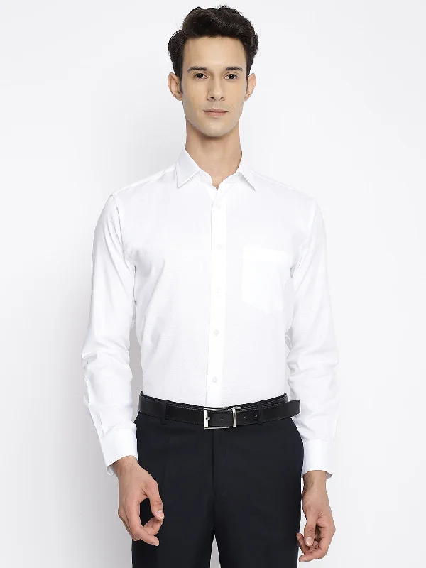 Cantabil White Mens Shirt