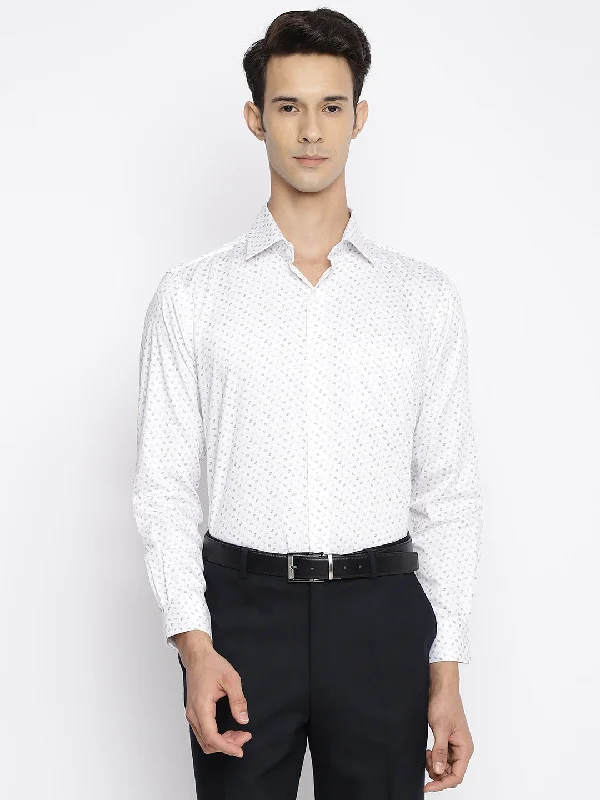 Cantabil White Mens Shirt