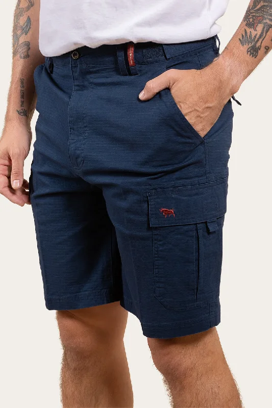 Coober Pedy Mens Ripstop Work Short - Dark Navy