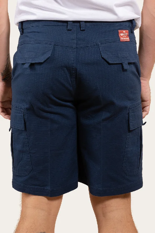 Coober Pedy Mens Ripstop Work Short - Dark Navy