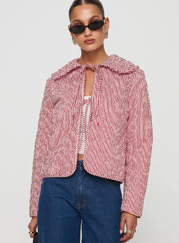 Jaskier Jacket Red / White Stripe