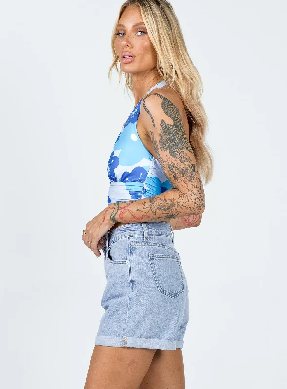 Fern Cuffed Denim Shorts