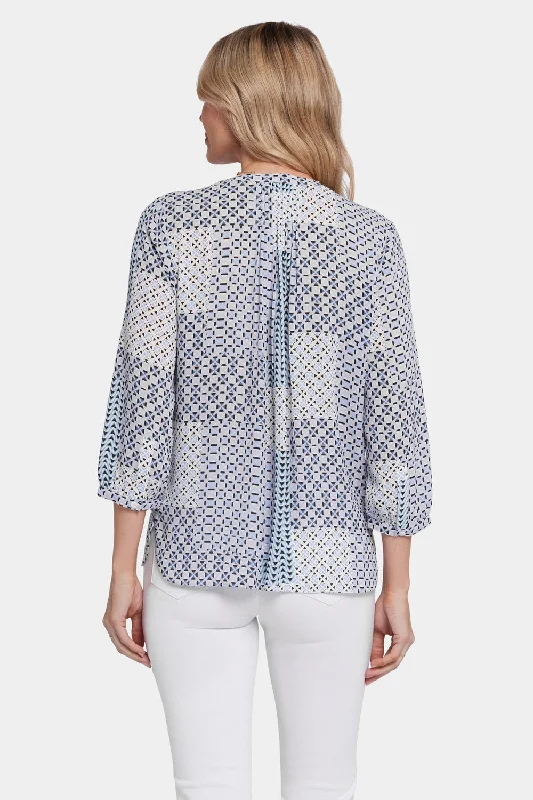 Pintuck Blouse - Giona Geo