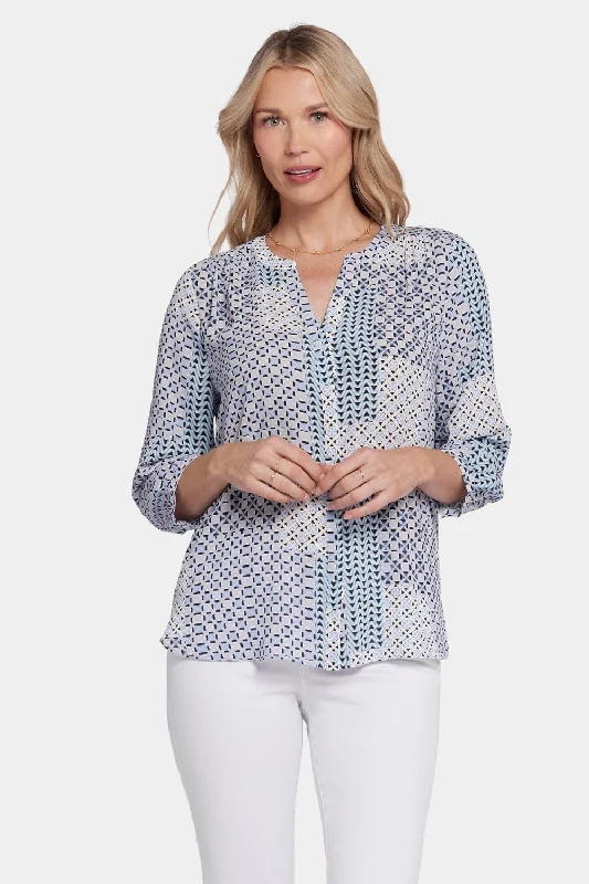 Pintuck Blouse - Giona Geo