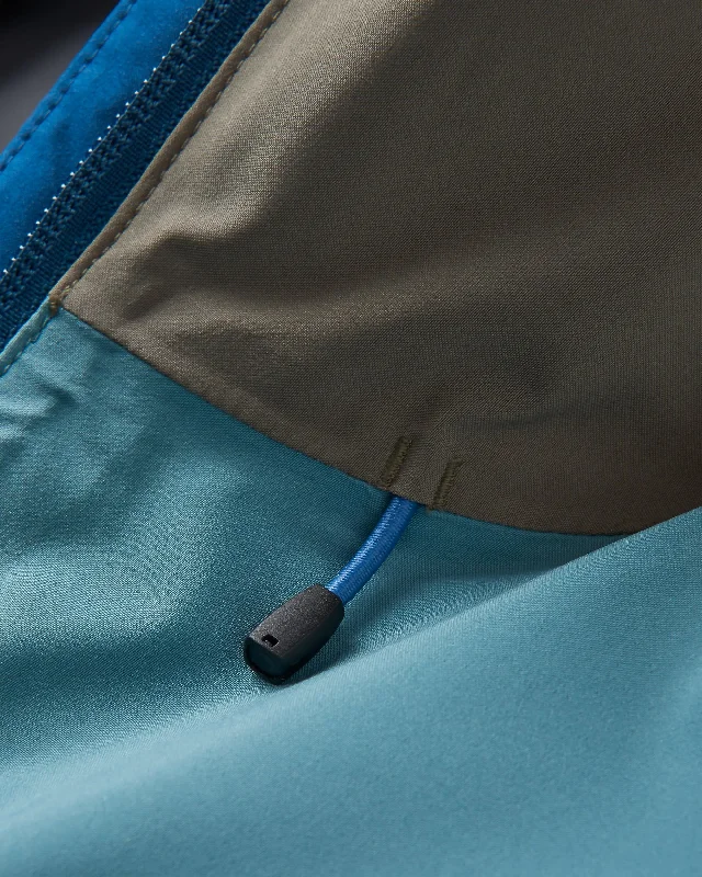 Rainstorm Recycled Waterproof Jacket - Tidal Blue/Arctic/Dusty Olive