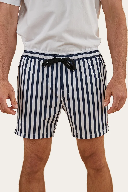 Resort Mens Swim Short - Navy/White