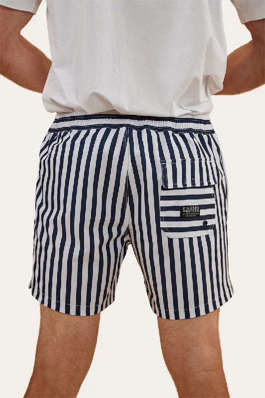 Resort Mens Swim Short - Navy/White