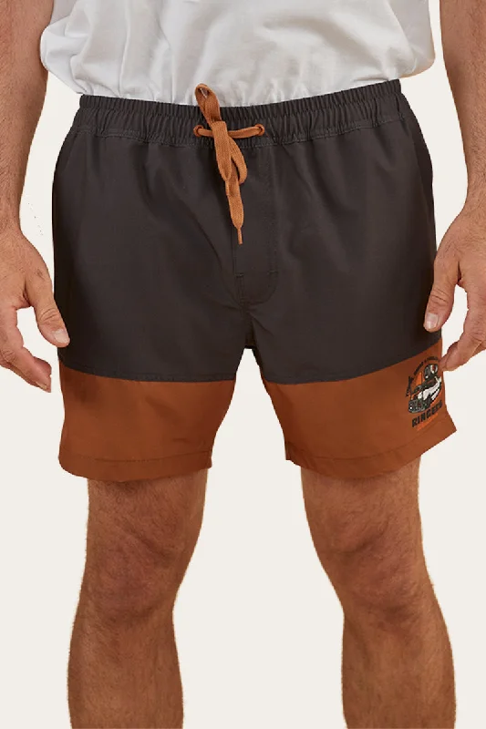 Splice Mens Swim Short - Charcoal/Toffee