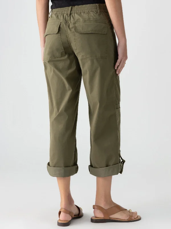 Cali Cargo Standard Rise Pant Mossy Green