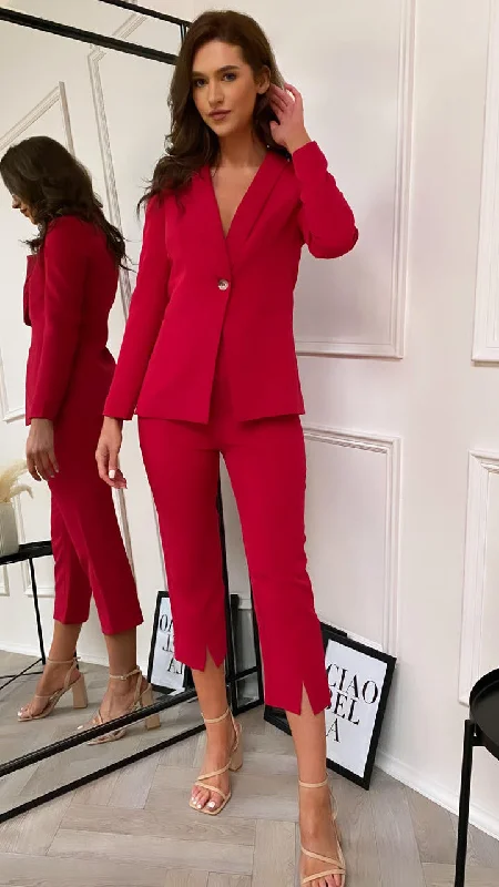 Val Cherry Red Blazer