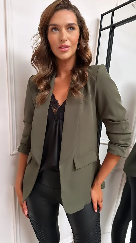 Odette Khaki Blazer