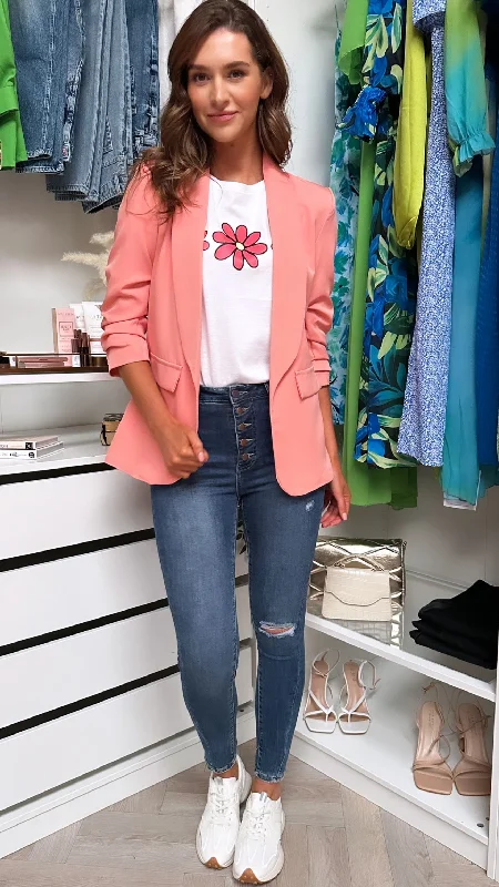 Odette Peach Blazer